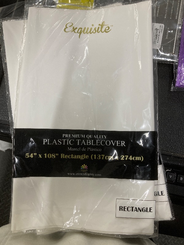 Photo 1 of *Premium* White table cover 54 x 108