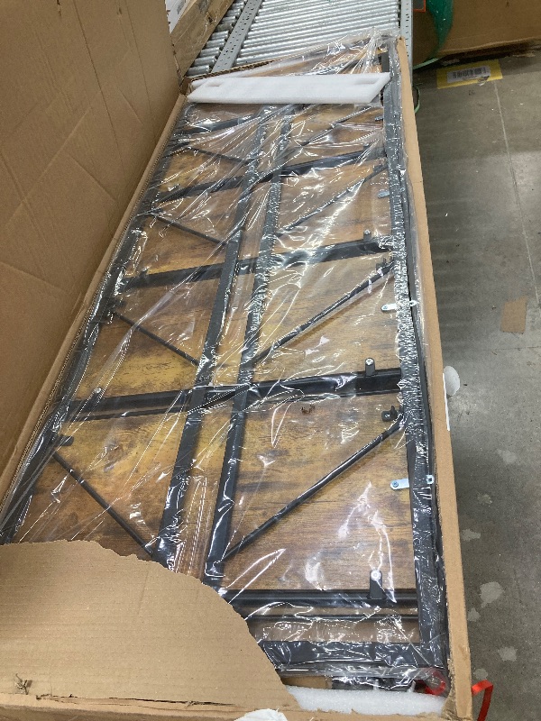 Photo 1 of  5 Tiers Bookshelf, Artsy Modern Bookcase, Storage Rack Shelves Books Holder Organizer for Movies in Living Room/Home/Office - Rustic Brown