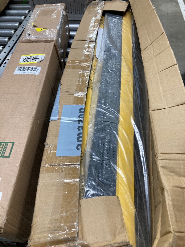 Photo 1 of Happybuy 4 Pack of 1-Channel Rubber Cable Protector Ramps Heavy Duty 18000Lbs Load Capacity Cable Wire Cord Cover Ramp Speed Bump Driveway Hose Cable Ramp Protective Cover