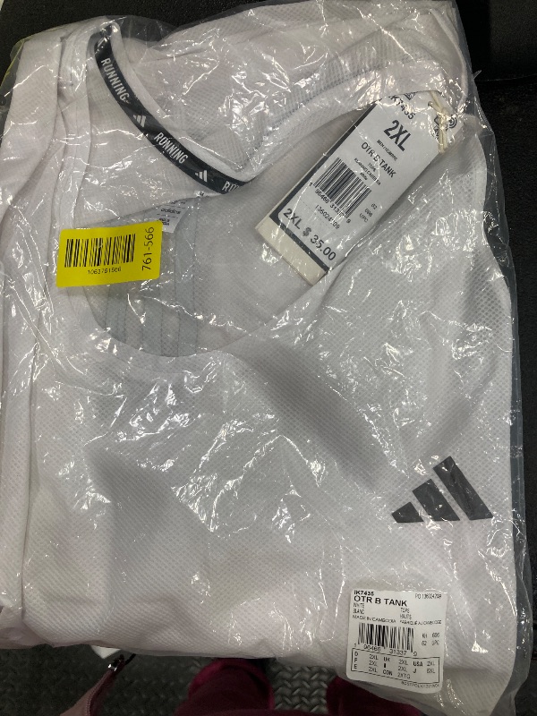 Photo 1 of adidas Men's Own The Run Tank, White, XX-Large