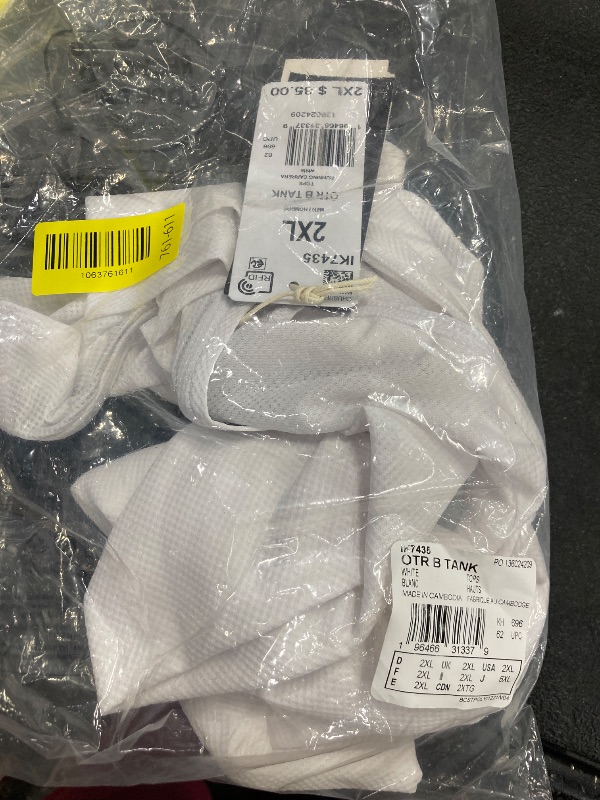 Photo 1 of adidas Men's Own The Run Tank, White, XX-Large