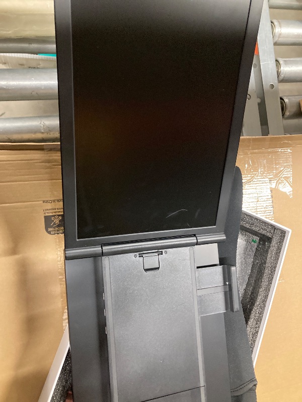 Photo 1 of **MISSING CABLE AND MANUAL/HAS SCRATCH ON SCREEN**HotYeah Triple Laptop Screen Extender, 14" 1080P Dual Portable Extended Monitor, USB-C Travel Monitor w/Kickstand & 360°Rotation, Tri Screen Monitor for 14-17" Laptop, One Cable Connection, Wins Only