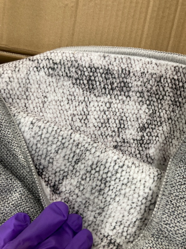 Photo 1 of ****refereence***DMOYEST Living Room Area Rugs - 8x10 Abstract Large Soft Indoor Washable Rug Neutral Modern Low Pile Carpet for Bedroom Dining Room Farmhouse Home Office - Grey