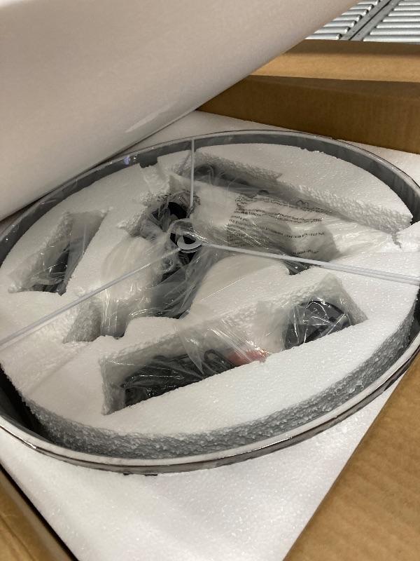 Photo 1 of ****image rteference8**Kira Home Lindos 20" Modern 3-Light Double Drum Chandelier + Glass Diffuser, Stem-Hung with Adjustable Height, Brushed Nickel Finish