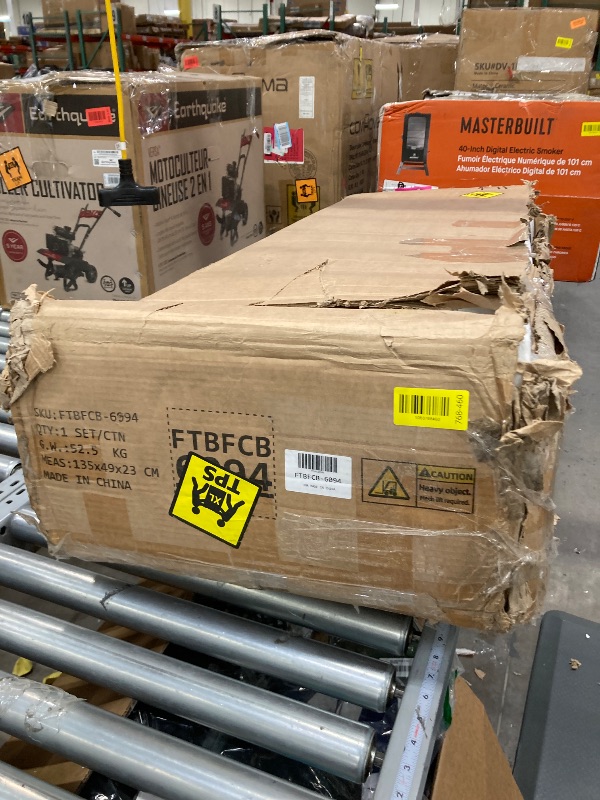 Photo 1 of ***PARTIAL SET***DWVO White Farmhouse8 Drawer Dresser, 47.2" W Large Vintage Double Dresser Chest of Drawers with Charging Station and Side Organizer Bag, Wood Storage with Retro Metal Handle for 300lbs for Hallway