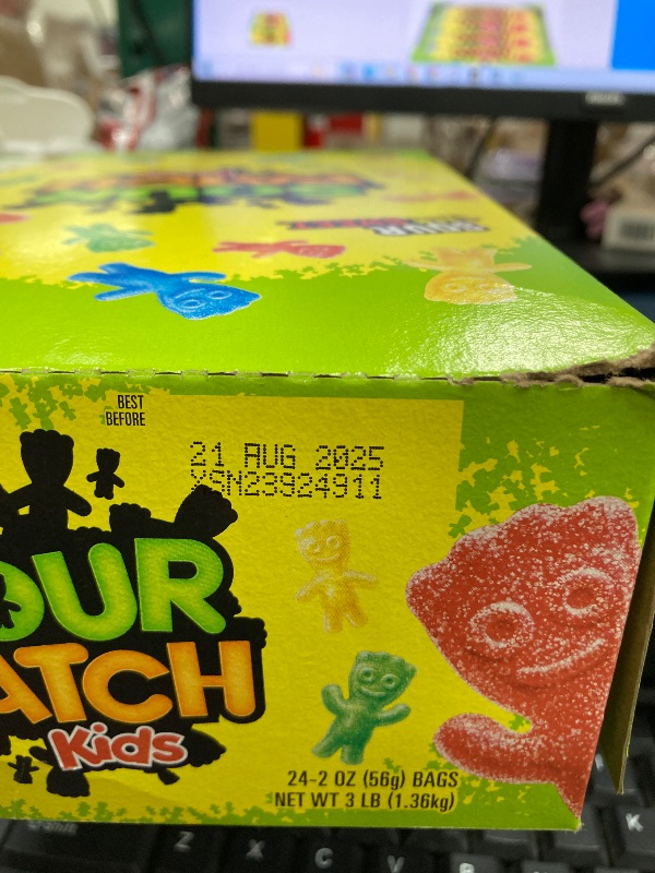 Photo 1 of ***BB21 AGUST 2025***SOUR PATCH KIDS Soft & Chewy Candy, Bulk Christmas Candy Stocking Stuffers, 24 - 2 oz Bags
