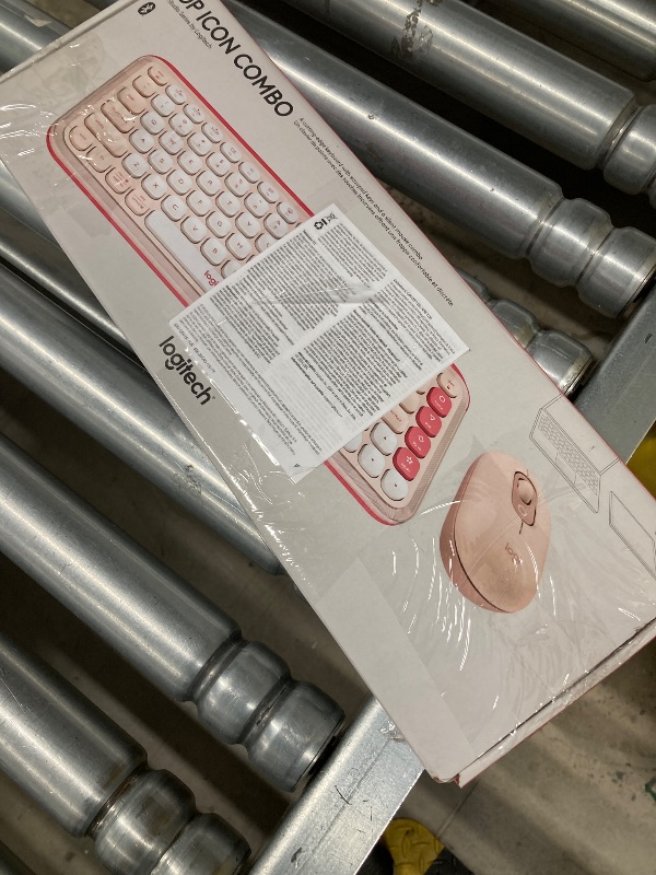 Photo 1 of ***(PARTS ONLY -SELLING AS IS -MISSING PARTS)*** Logitech POP ICON Combo, Bluetooth Keyboard , Comfortable Typing, programmable Keys and Buttons, Quiet clicks, Easy-Switch up to 3 Devices - Rose