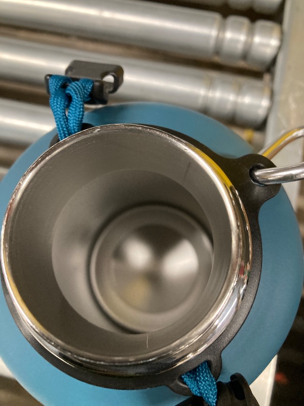 Photo 1 of ***DAMAGED DENTED-SELLING AS IS***

Swigina [2-IN-1 LID] 64 oz Insulated Water Bottle with Silicone Boot (48hrs Cold/24hrs Hot) - DIY Stickers, Leakproof, BPA Free, Half Gallon