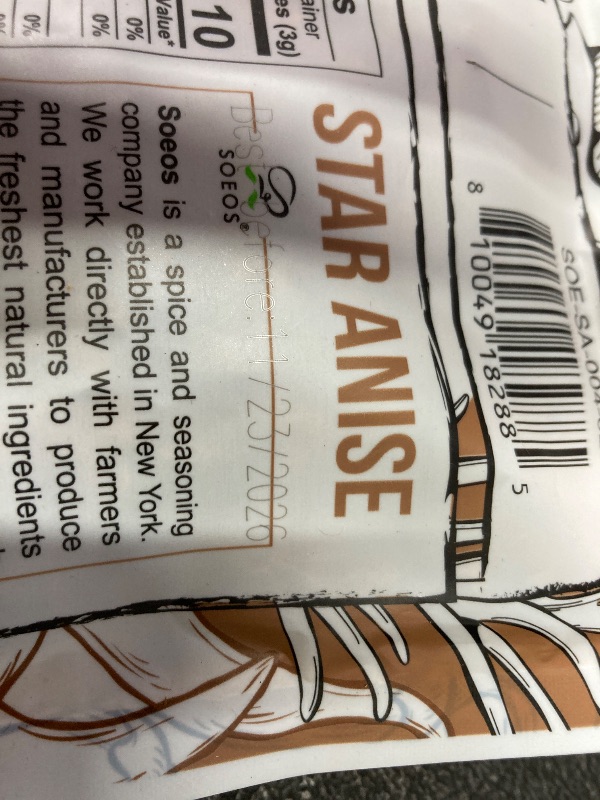 Photo 1 of ***2 PACKS INCLUDED*** Star Anise, 4 Ounce, Star Anise Whole, Anise Seeds for Baking and Tea, NON-GMO Verified***2 PACKS INCLUDED***