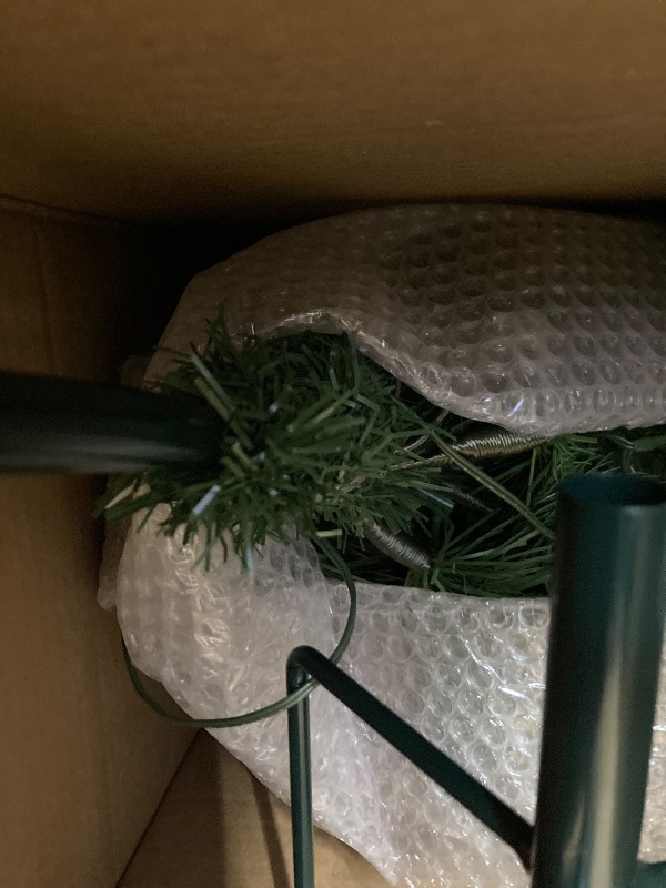 Photo 1 of ***2 INCLUDED***National Tree Company 18 in Pre-Lit Colonial Fir Artificial Christmas Urn Filler, Christmas Decoration with Pinecones, Red Berries, 35 Clear LED Lights, 167 Tips, Timer, Tripod Stake, Green***2 INCLUDED***