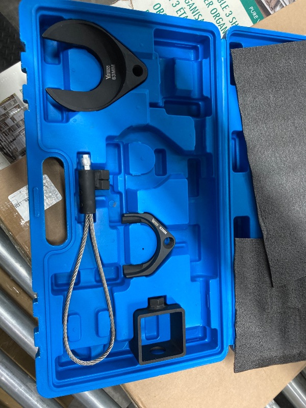 Photo 1 of 10 Piece Inner CV Axle Removal Tool, Heavy Duty Slide Hammer Puller Set, 63mm 48mm CV Joint Fork, Outer CV Joint Adapter and Steel Cable Adapter, Front Wheel Drive Axle Half Shaft Removal Tool Kit