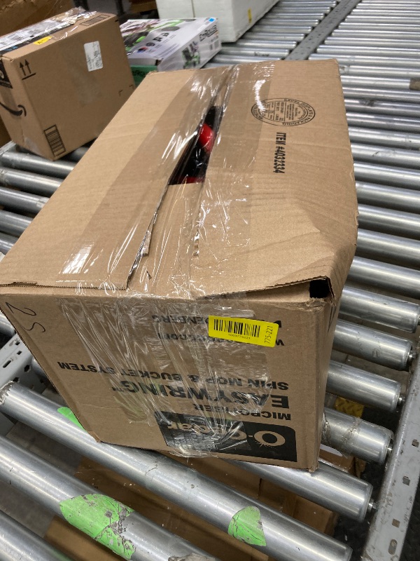 Photo 1 of **MISSING PADS***O-Cedar EasyWring Microfiber Spin Mop, Bucket Floor Cleaning System, Red, Gray, Standard