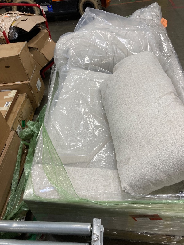 View 2 of Signature Design by Ashley Maggie Contemporary Upholstered Sofa with Accent Pillows, Off-White
***NEED TO BE CLEANED***