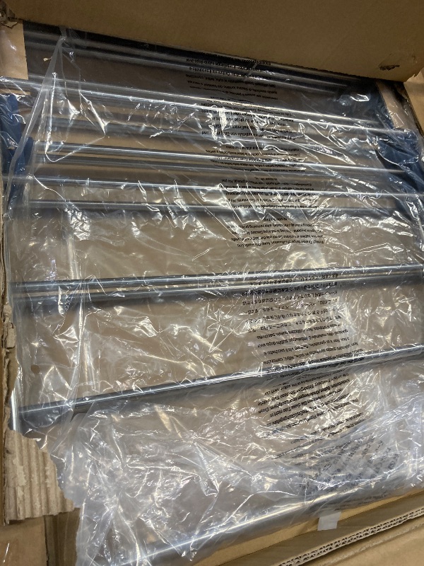 Photo 1 of
Amazon Basics Foldable Portable Laundry Drying Rack for Indoor Air Drying Clothing, 14.5 x 29.5 x 41.8 inches (LxWxH), Chrome Silver