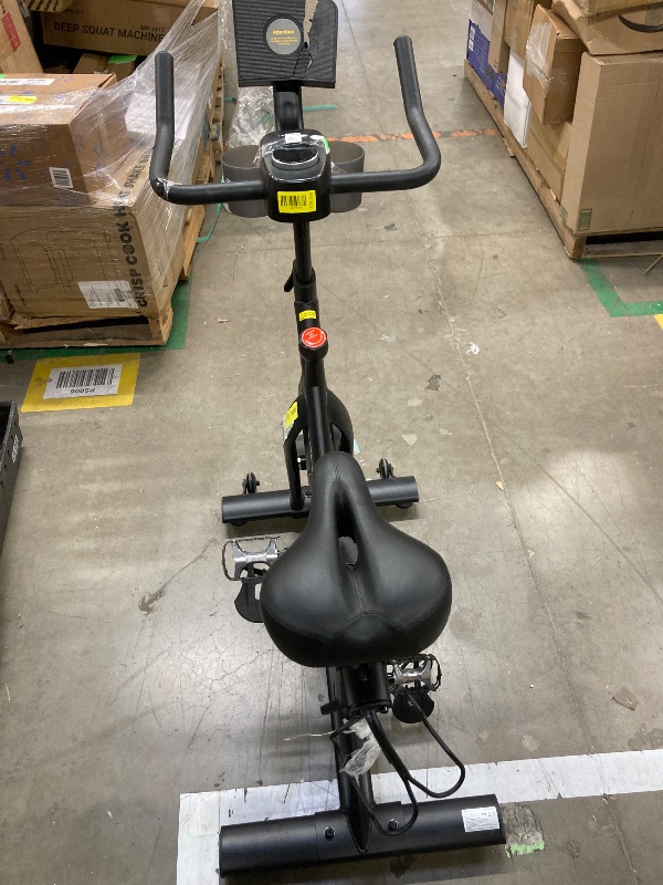 Photo 1 of ***DAMAGE -SELLING AS PARTS ONLY*** MERACH Exercise Bike Magnetic Home Stationary Bike with Free App Quiet Indoor Cycling Bike with 300lbs Weight Capacity Dumbbell Rack