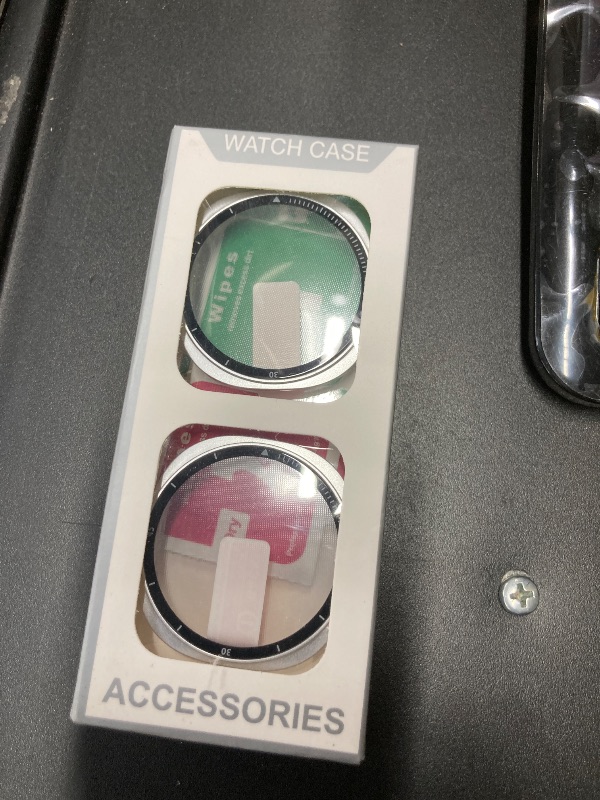 Photo 1 of [2 Pack] for Samsung Watch 8 Case with Screen Protector,Overall Protective Hard PC Cover Built-in Scratch Resistant Tempered Glass Screen Protector for Samsung Galaxy Watch 8 (Silver, Watch 8/40mm)