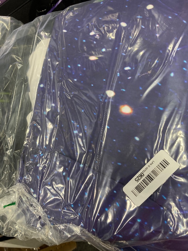 Photo 1 of 10X10ft Starry Night Sky Backdrop Galaxy Photography Star Background, Outer Space Theme Birthday Party for Boy Kids Backdrops Photo Banner Booth Prop Decorations Wall Decor Tablecloth