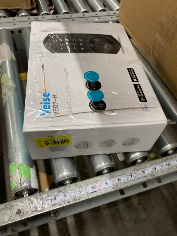 Photo 1 of **It's used, it's missing a part and it's not known if it works 100%.***Veise VE07-H Fingerprint Smart Locks for Front Door with Handle Set, App Control, Keyless Entry Keypad Deadbolt, Digital Electronic Touchscreen, Easy Install, Auto Lock, Satin Nickel