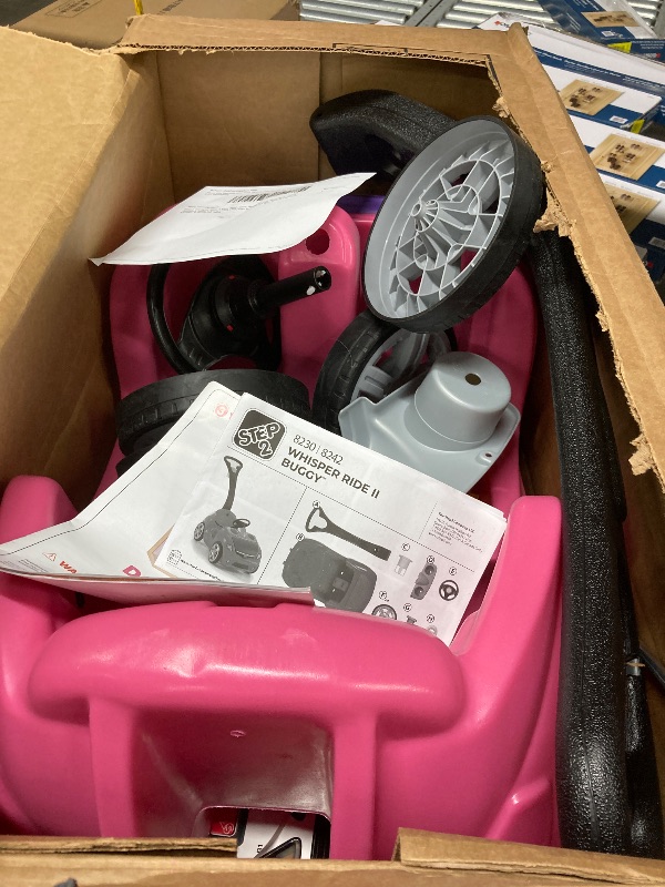 Photo 1 of ***It's used, it's missing a part and it's not known if it works 100%.****tep2 Whisper Ride II Kids Push Cars, Ride On Car, Seat Belt, Horn, Toddlers Ages 1.5 – 4 Years Old, Max Weight 50 lbs., Quick Storage, Stroller Substitute, Pink
