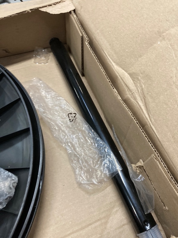 Photo 1 of **It is used, missing a part, and it is not known if it works 100%**Lasko Pedestal Fan, Oscillating Fan for Bedroom with Adjustable Height and 3 Cooling Speeds, Portable, 18", Black, 1827