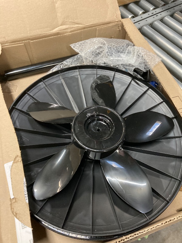 Photo 1 of **It is used, missing a part, and it is not known if it works 100%**Lasko Pedestal Fan, Oscillating Fan for Bedroom with Adjustable Height and 3 Cooling Speeds, Portable, 18", Black, 1827