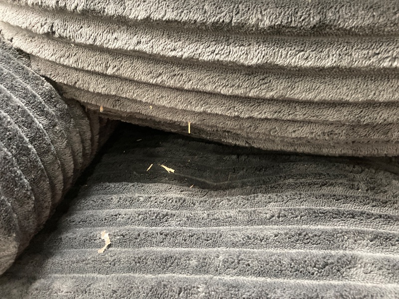 Photo 1 of ***
The piece of furniture is used; it's unknown if any parts are missing. It has some dirt on the top, and it's uncertain if it's fully functional.***Hero image 0 of Neche Corduroy Folding Sofa Bed, Convertible Sleeper Chair with Pillow Foldable Mattress