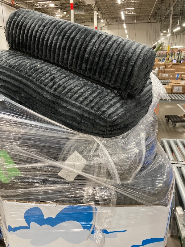 Photo 1 of ***
The piece of furniture is used; it's unknown if any parts are missing. It has some dirt on the top, and it's uncertain if it's fully functional.***Hero image 0 of Neche Corduroy Folding Sofa Bed, Convertible Sleeper Chair with Pillow Foldable Mattress