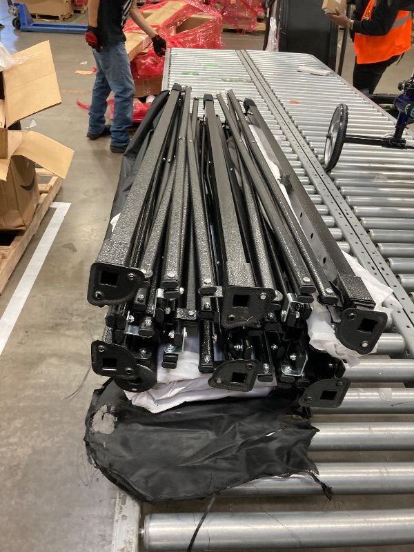 Photo 1 of ***It's used, missing a part, and very dirty; its functionality is unknown. It is non-refunda***GVDV 10' x 20' Pop up Canopy Tent Party Tent Outdoor Event Instant Tent Gazebo with Removable Sidewalls and Carry Bag, White