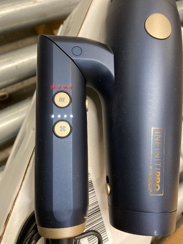 Photo 1 of ***used missing parts*****Infiniti PRO by CONAIR DigitalAIRE 2.0 Hair Dryer, 1875W Frizz-Reducing Ionic Hair Blow Dryer with Diffuser, Up to 5X More Speed and 90,000 RPMs for Advanced Drying Power, Blue