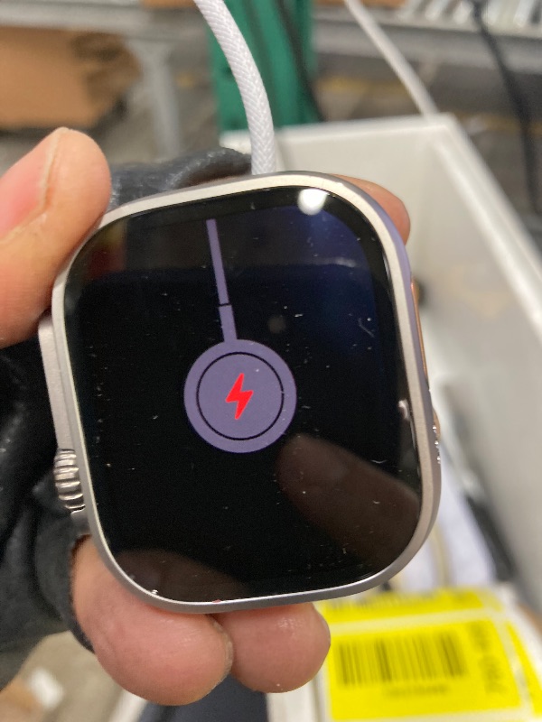 Photo 1 of **It's used, it was plugged in and charging, but it's unknown if it's 100% functional**Apple Watch Ultra 2 [GPS + Cellular 49mm] Smartwatch with Rugged Titanium Case & Olive Alpine Loop Small. Fitness Tracker, Precision GPS, Action Button, Extra-Long Batt