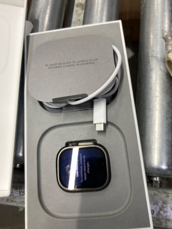 Photo 1 of **It's used, it was connected, and it's unknown if it works 100%.***Apple Watch Ultra 2 [GPS + Cellular 49mm] Smartwatch, Sport Watch with Black Titanium Case with Black Ocean Band. Fitness Tracker, Precision GPS, Action Button, Extra-Long Battery Life