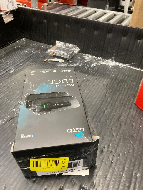 Photo 1 of **It's used; it's unknown if it's missing parts and if it works 100%.*****Cardo PACKTALK Edge Motorcycle Bluetooth Communication System Headset Intercom - Dual Pack