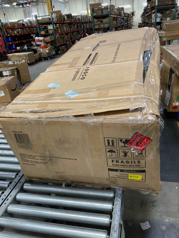 Photo 1 of **It's used; it's unknown if it's missing parts and if it works 100%.****EAST OAK 5-Piece Patio Furniture Set | Life Chatter 5-Seat Outdoor Furniture | Deep Seating & Two Coffee Tables | Waterproof Extra-Thick Cushions | Porch, Balcony & Backyard | Earth