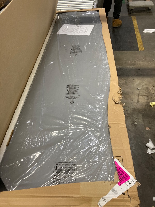 Photo 1 of **It's used; it's unknown if it's missing parts and if it works 100%.***Flash Furniture Kathryn Commercial Grade 6-Foot Gray Plastic Folding Training Table