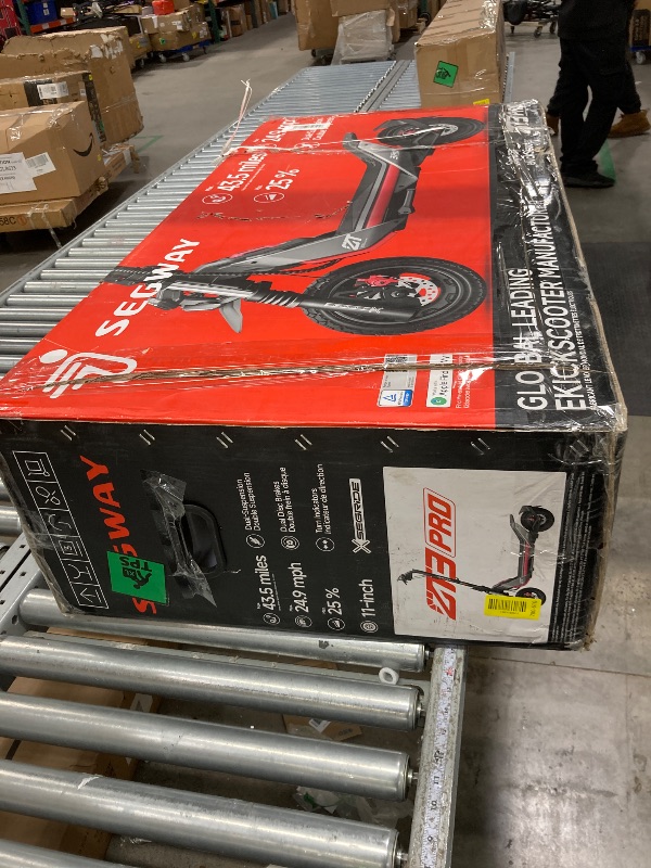 Photo 1 of ***It's used; it's unknown if it's missing parts and if it works 100%.***Segway ZT3 Pro Electric Scooter, Up to 24.9 MPH, 43.5-Mile Range, Dual Suspension, Flash Charge, 1600W Peak Motor, Off-Road Scooter for Adults UL Certified (UL2272/2271)