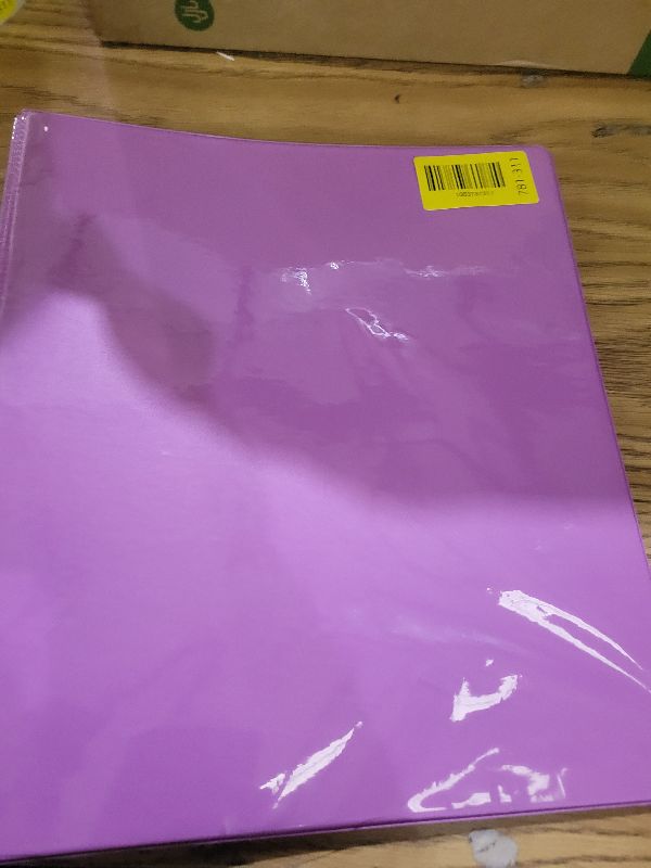 Photo 1 of ½ Inch 3 Ring Binder .5 inch Purple Clear View Cover with 2 Inside Pockets, Colored School Supplies Office and Home Binders – by Enday