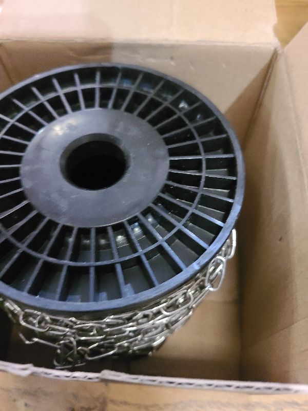 Photo 1 of 100 ft 3/64" Jack Chain for Hanging Stainless Steel Metal Chain Link Silver Galvanized Light Chain Roll Small Light Duty Fixture Utility Chain for Bird Feeders, Overhead Lights, Flowerpots (1.2mm*30m)