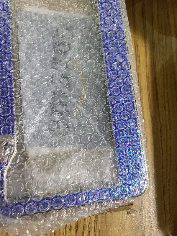 Photo 1 of 2 Pack Bling License Plate Frame?Handcrafted Bling Rhinestone Premium Stainless Steel License Plate Frame?14 Facets Clear Color Rhinestone Crystal (Blue)