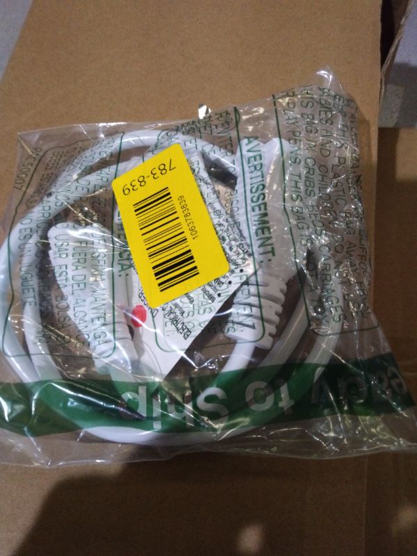 Photo 1 of 16/3 White Extension Cord 3 FT, Indoor Extension Cord for Laptops, Coffee Makers, Office Home Appliances, 3 Prong Resistant Cable Flexible, 13A 125V 1625W ETL Listed