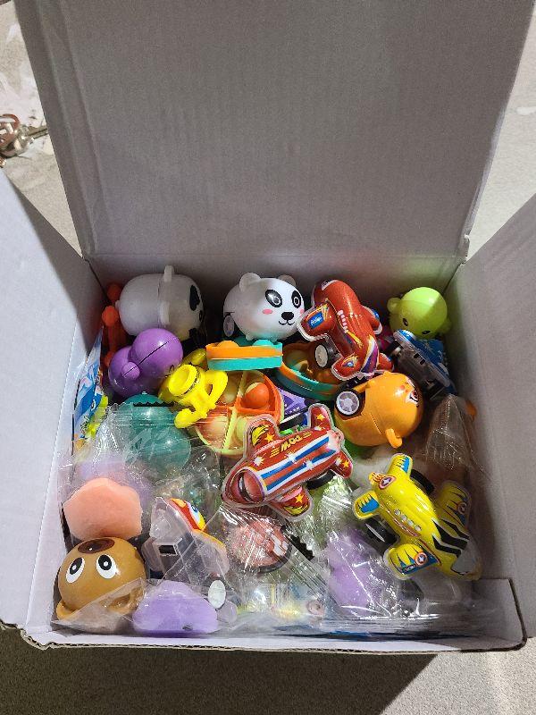 Photo 1 of 125 Pcs Party Favors Fidget Toys Pack, Randomly Selected Pop Sensory Set 65 Stickers Gifts for Kids Adults Boy Girl Stocking Stuffers Autistic Goodie Bag Filler Treasure Box Classroom Prizes School