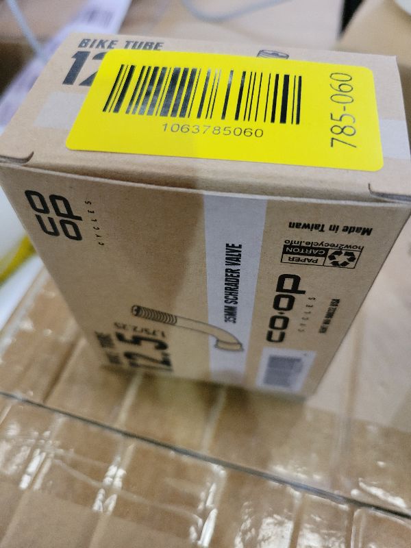 Photo 1 of  Standard Bicycle Inner Tube, 12.5" -1.75-2.25", Schrader Valve