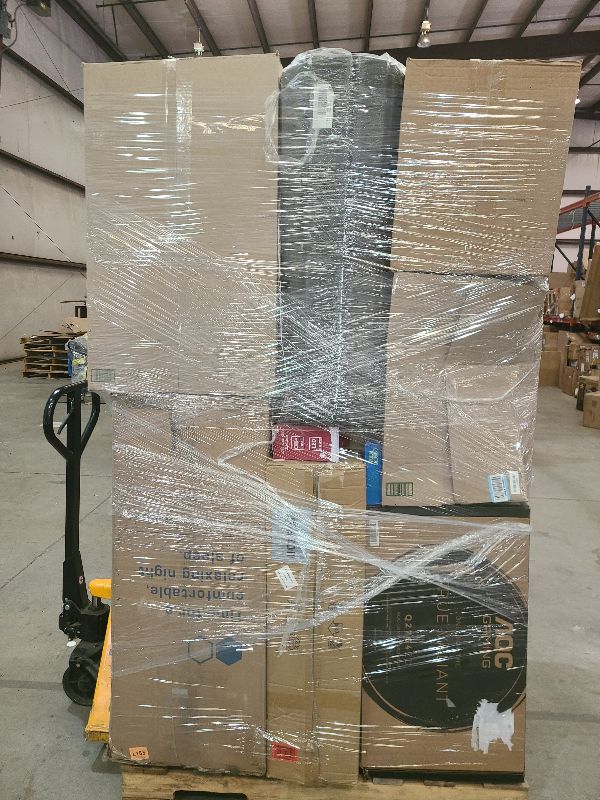 Photo 1 of As is general merchandise pallet roughly 60 items