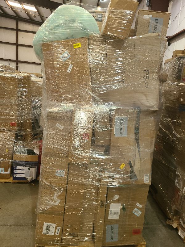 Photo 1 of As is general merchandise pallet roughly 60 items 
