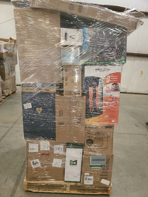 Photo 1 of As is general merchandise pallet roughly 60 items 
