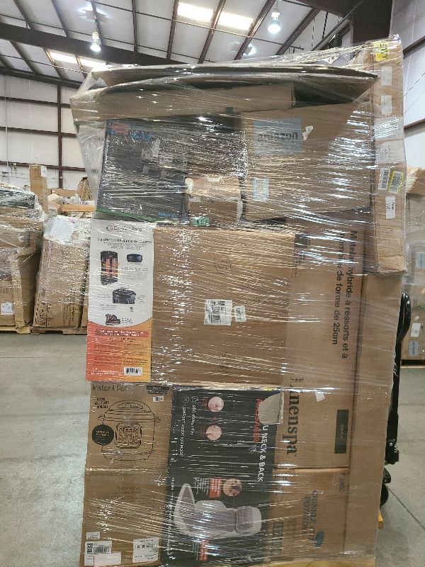 Photo 1 of As is general merchandise pallet roughly 60 items 
