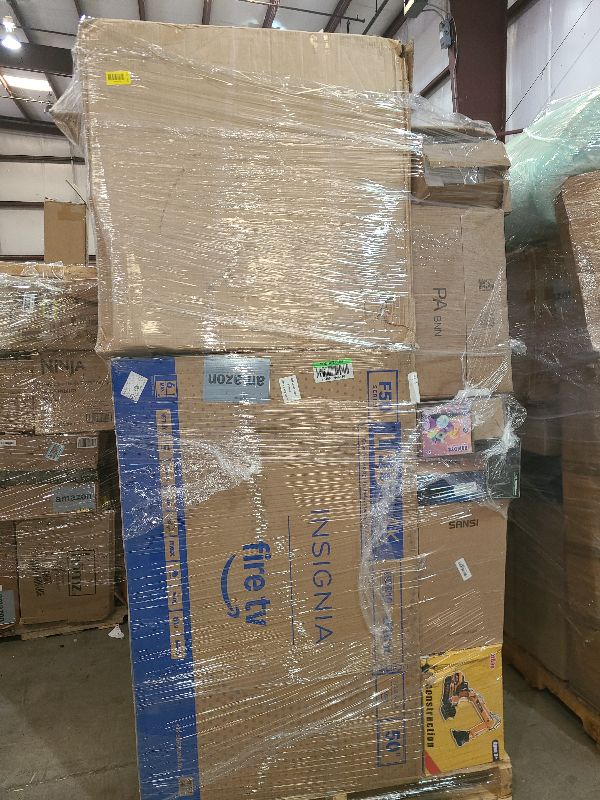 Photo 1 of As is general merchandise pallet roughly 60 items 
