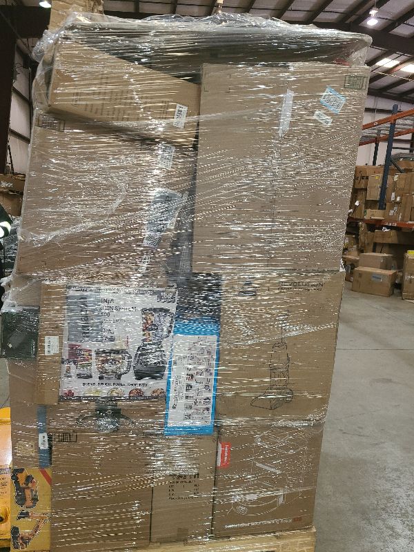Photo 1 of As is general merchandise pallet roughly 60 items 
