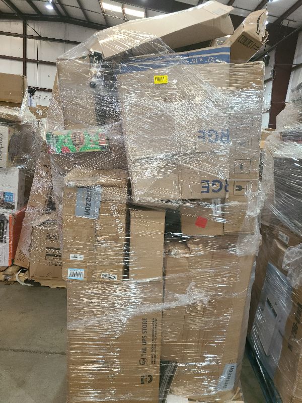 Photo 1 of As is general merchandise pallet roughly 60 items 
