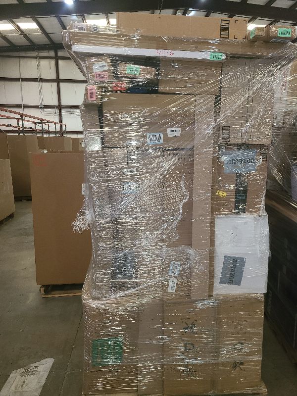 Photo 1 of As is general merchandise pallet roughly 60 items