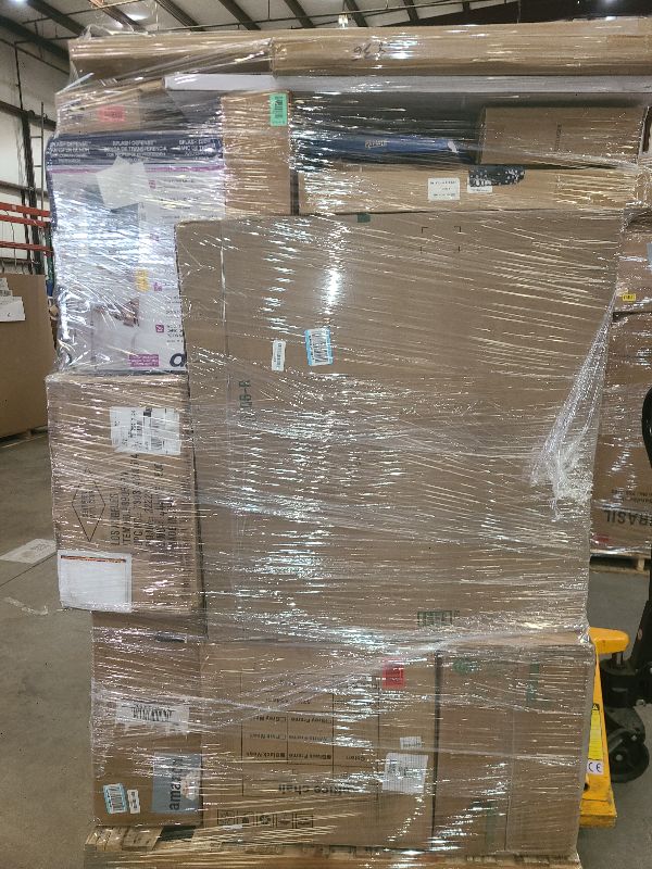 Photo 1 of As is general merchandise pallet roughly 60 items